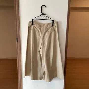 [ 새상품급 ] Balsey 베이지 코튼 와이드 팬츠 큐롯 팬츠