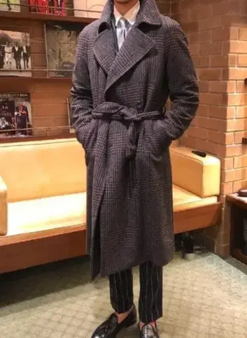 TAGLIATORE brock 더블 브레스트 벨티드 코트