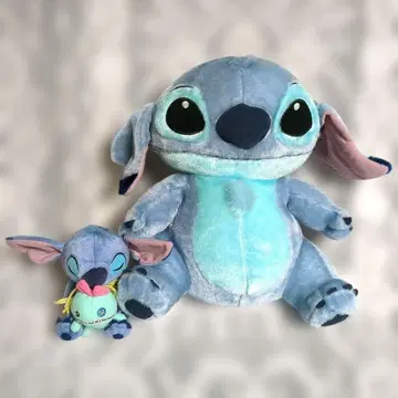 스티치 대소 봉제 인형 2체 세트