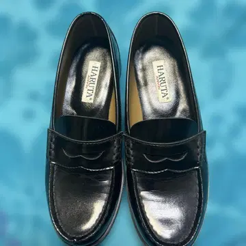 HARUTA 블랙 로퍼 24.5cm