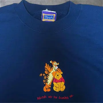 90s USA제 크롭 맨투맨 푸 / POOH 캐릭터