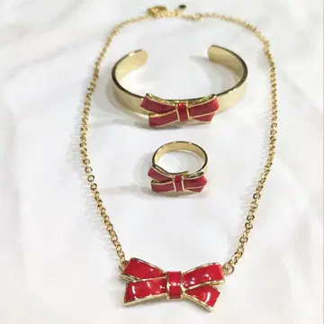 [ 미사용 새상품 ] Cynthia Rowley 목걸이 뱅글 반지 3세트