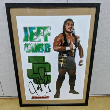 신일본 프로레슬링 제프 코브 사인 포스터