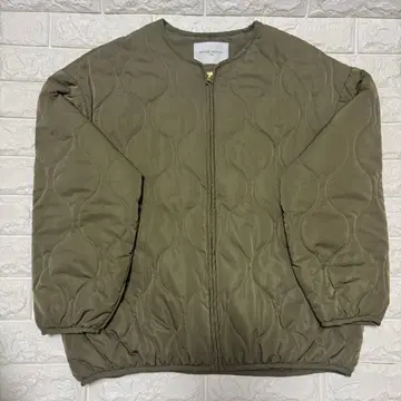 UNITED ARROWS 충전솜 퀼팅 블루종 자켓 올리브/카키