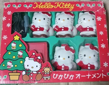 헬로키티 라이트 부착 피규어 5개 세트 반짝반짝 오너먼트