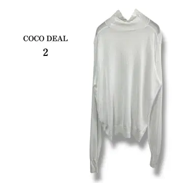 새상품급 [COCODEAL] 코코딜 하이넥 시어 니트탑 시스루 2