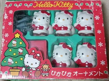 헬로키티 라이트 포함 피규어 5개 세트 반짝반짝 오너먼트