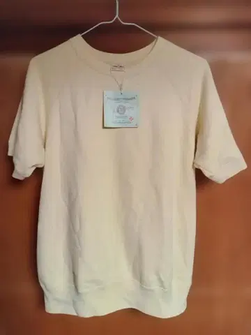 투 문 코튼 100% 맨투맨 크림색 40-42