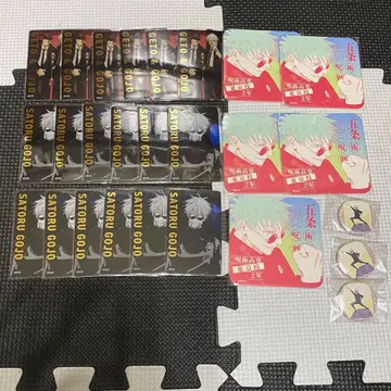 주술회전전 고죠 사토루 클리어 카드 캔뱃지 아트 코스터 아토코