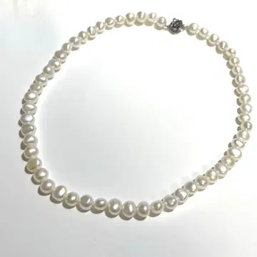 담수 펄 목걸이 감자