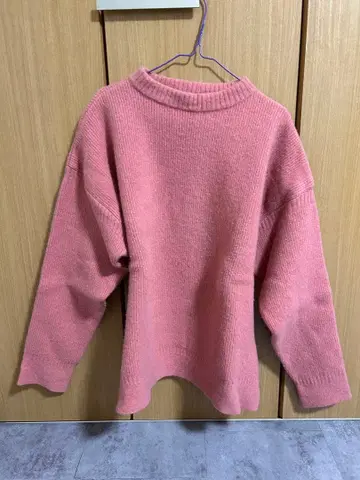 CHAH CHAH 핑크 니트 스웨터 L