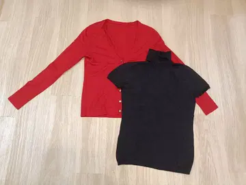 가디건 & 하이 게이지 니트 icb