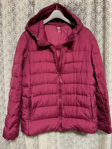 유니클로 울트라 라이트 다운 자켓 XXL 핑크