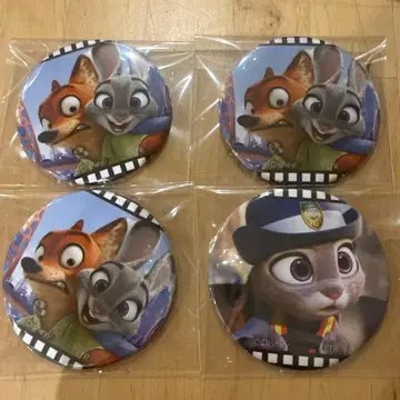 주토피아 오마이카페 캔뱃지 닉 주디 한정품