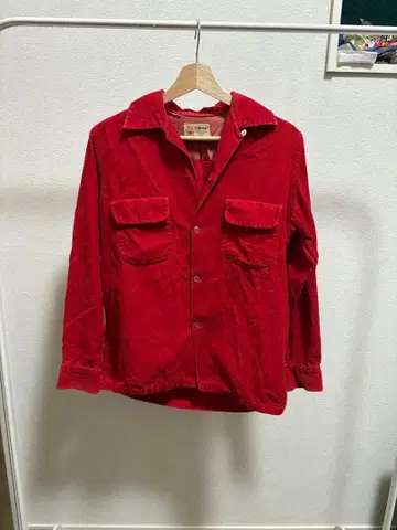 50s towncraft 코듀로이 셔츠 오픈 카라 60s
