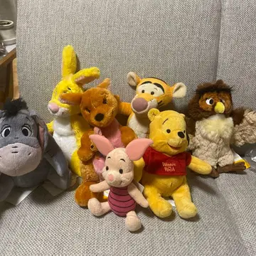 디즈니 푸우 패밀리 봉제 인형 묶음 판매