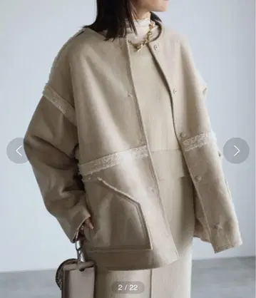 ap retro 스웨이드 리버서블 코트 보아 숏코트