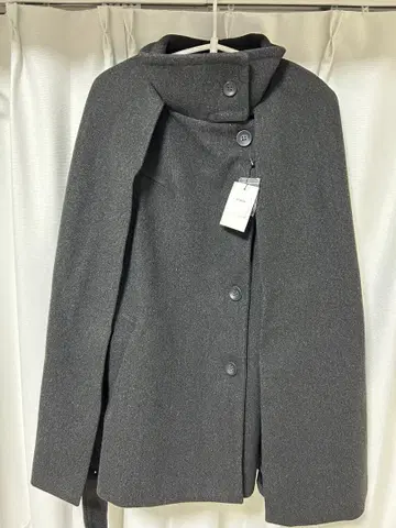 [ 새상품 택 포함 ] 정가 그레이 판초 코트 M 사이즈