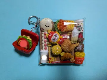 가챠풍 파우치 캔디 백 키링 버거샵 2