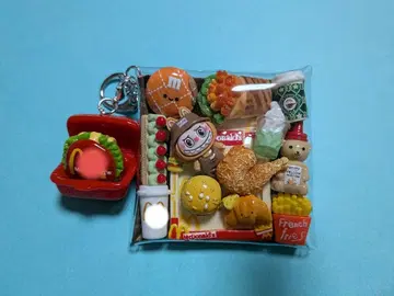 가챠풍 파우치 캔디 백 키링 버거샵 1