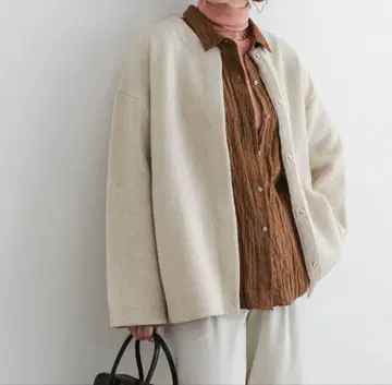 F by ROSSO 해밀턴 접결 니트 코트