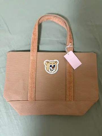 [ 미사용 새상품 ] FEILER 페이러 올드 테디 토트 베이지