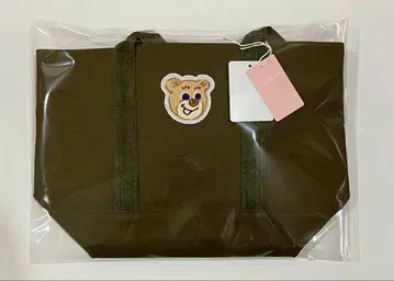 페이 올드 테디 와펜 토트백 다크 그린 카키 L 소