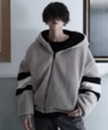 오버사이즈 보아 플리스 자켓