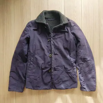 다크 퍼플 버튼 자켓