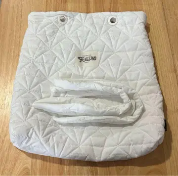 SEVENTEEN FOLLOW 퀼팅 토트백 화이트