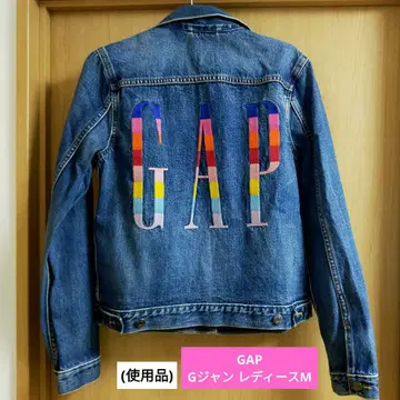(중고) GAP 여성용 데님 자켓 M / denim / 컬러풀 로고