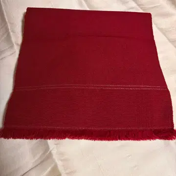 나고야 오비 울 짙은 빨간색 심플