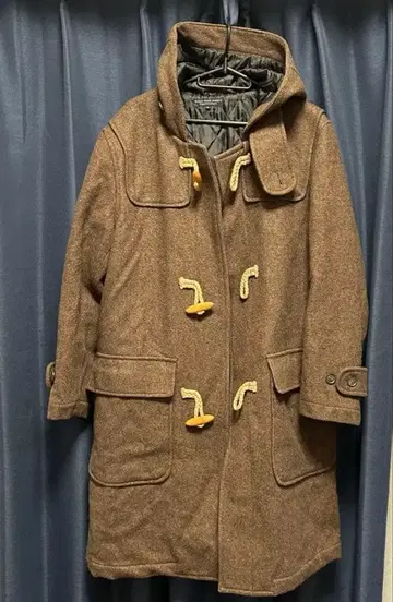 브라운 & 블랙 더플 코트 2장 묶음 판매