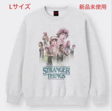 기묘한 이야기 GU 콜라보 맨투맨 풀오버 L 사이즈