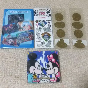 레어! 디즈니랜드 디즈니씨 엽서 손수건 씰