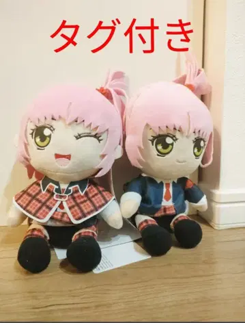 수호캐릭터! M 봉제 인형 히나모리 아무 전 2종 세트 택 포함