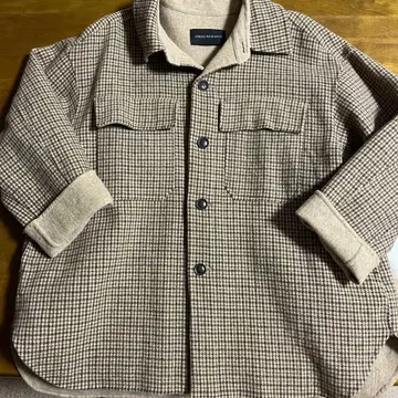 URBAN RESEARCH 울 리버 체크 CPO 자켓