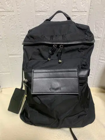 [ emmi atelier ] eco 발수 베이직 백팩 블랙 백팩