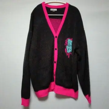 갈피 가디건 대형견(XL) 블랙/핑크