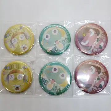 개구리 중사 케로로 캔 배지 반다이남코 (케로로&기로로&쿠루루) 총 6개