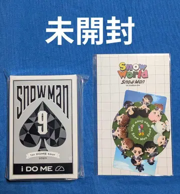 [ 미개봉 ] SnowMan 카드놀이 & 스티커 세트