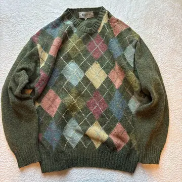 Knitter 아일랜드제 셰틀랜드 울 아가일 무늬