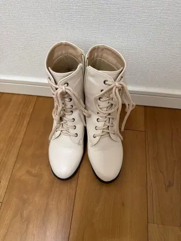 부츠 화이트 아이보리 숏부츠 SS