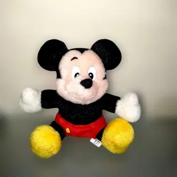 당시 희귀! Disney 미키 봉제 인형 배지