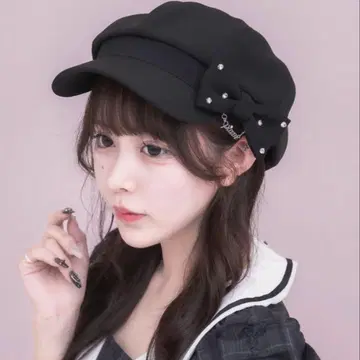 pium 비쥬 리본 헌팅 캡