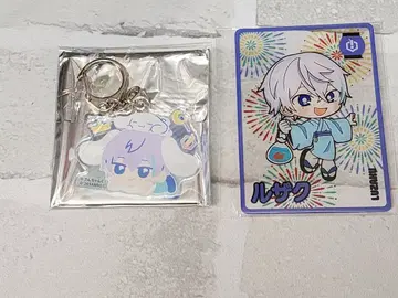 산쨩쿠 루사쿠 아크릴 카드 산리오 아크릴 키링