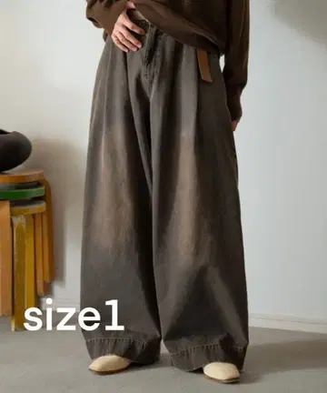 [ soerte ] 와이드 배기 빈티지 라이크 데님 팬츠