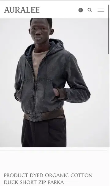 ORGANIC COTTON DUCK PARKA AURALEE