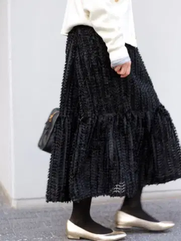 새상품급 IENA BAUM UND PFERDGARTEN 스커트 블랙