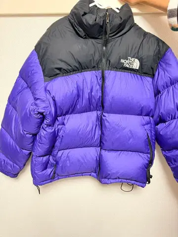 최저 가격 THE NORTH FACE 다운 자켓 보라색/블랙